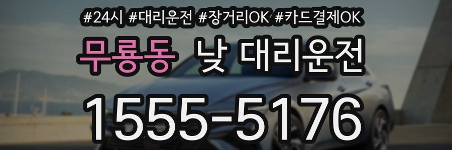 무룡동 낮 대리운전