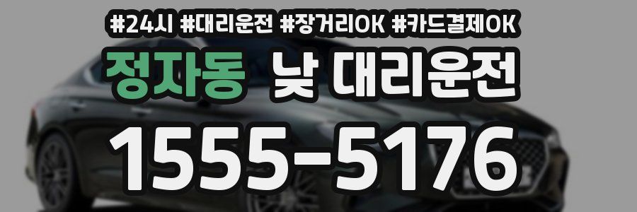 정자동 낮 대리운전