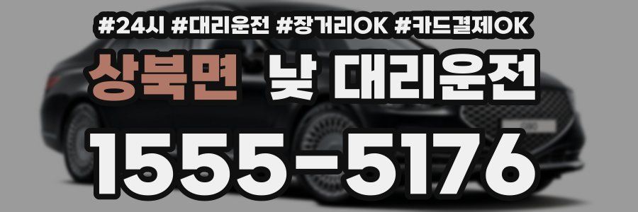 상북면 낮 대리운전