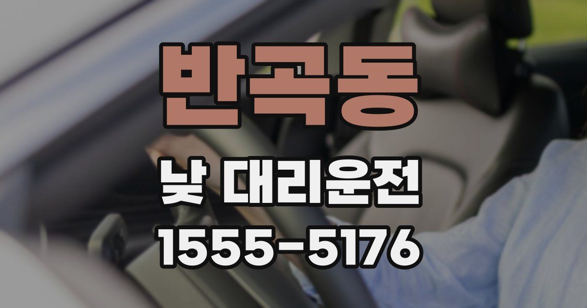 반곡동 낮 대리운전