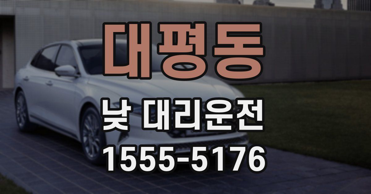 대평동 낮 대리운전