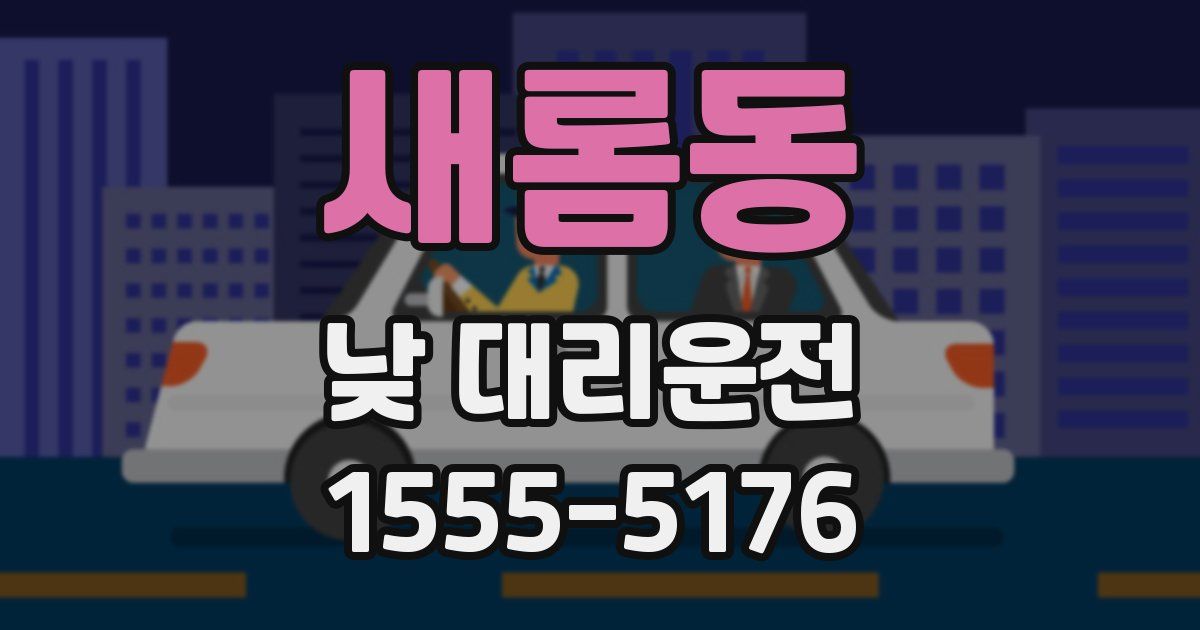 새롬동 낮 대리운전