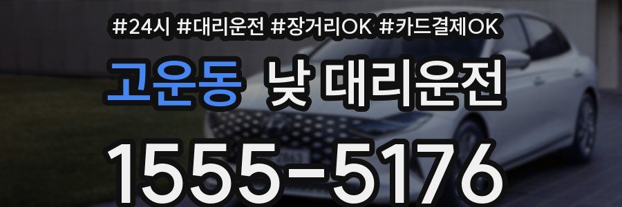 고운동 낮 대리운전