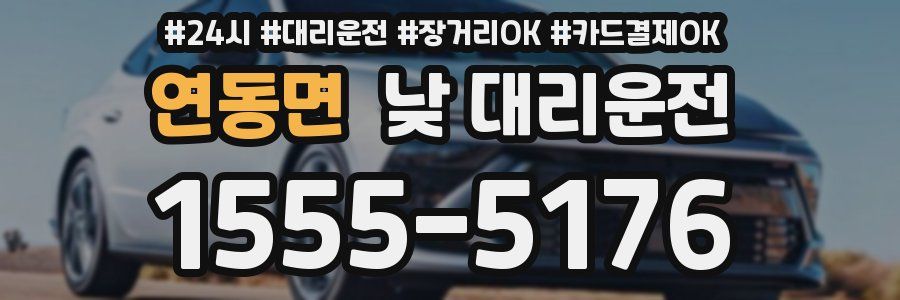 연동면 낮 대리운전