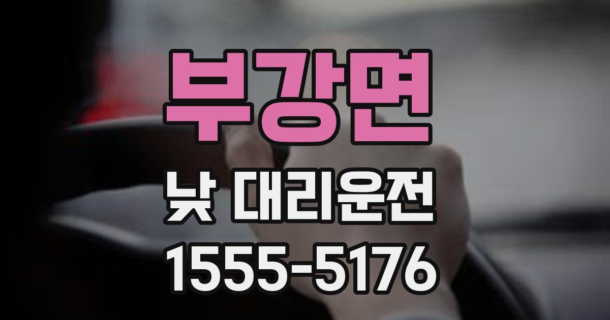 부강면 낮 대리운전