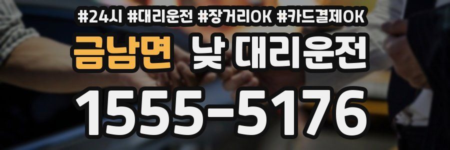 금남면 낮 대리운전