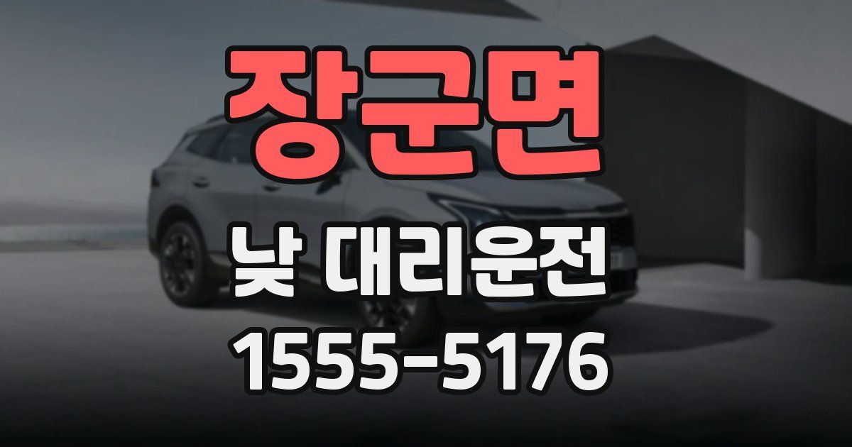 장군면 낮 대리운전