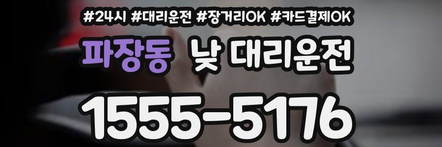 파장동 낮 대리운전