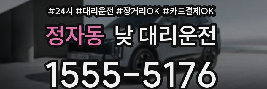 정자동 낮 대리운전