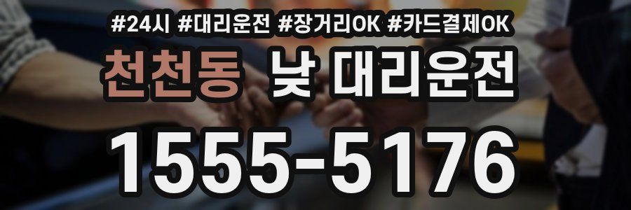 천천동 낮 대리운전