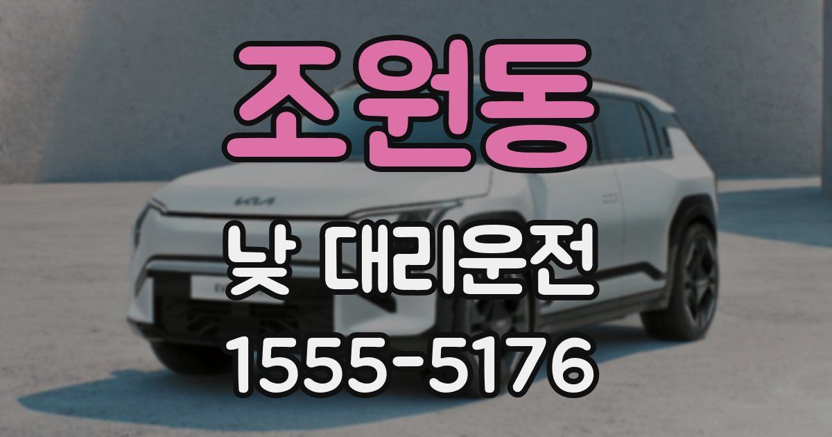 조원동 낮 대리운전