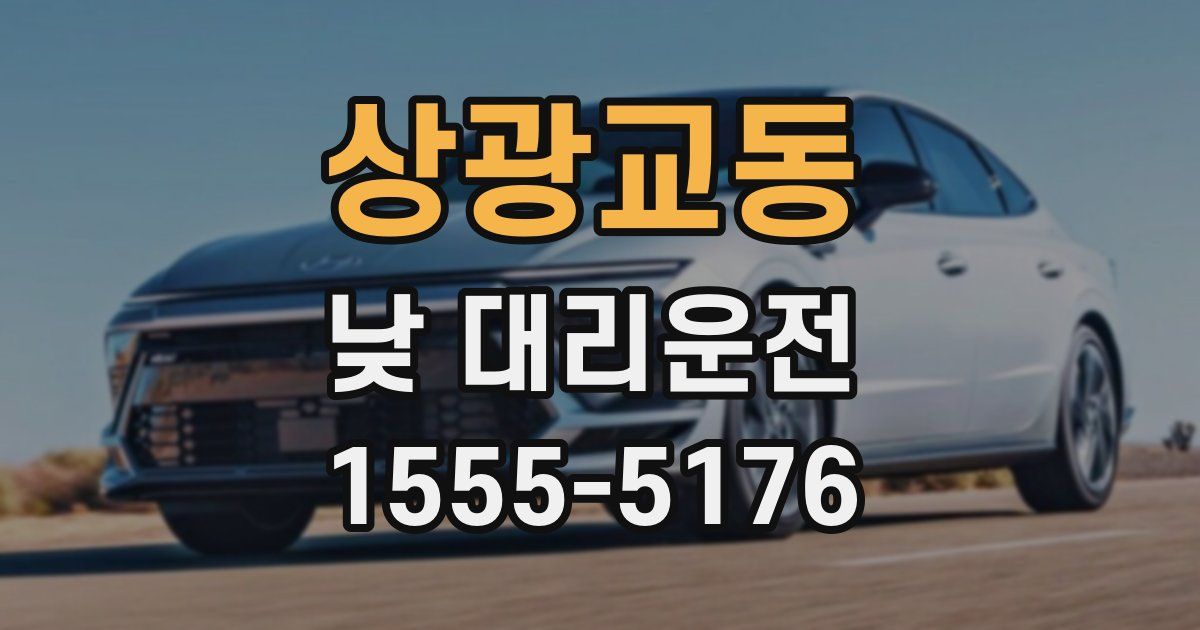 상광교동 낮 대리운전