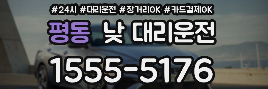 평동 낮 대리운전