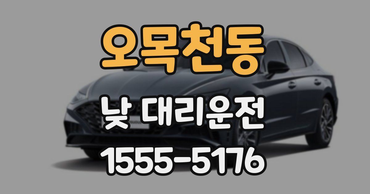 오목천동 낮 대리운전