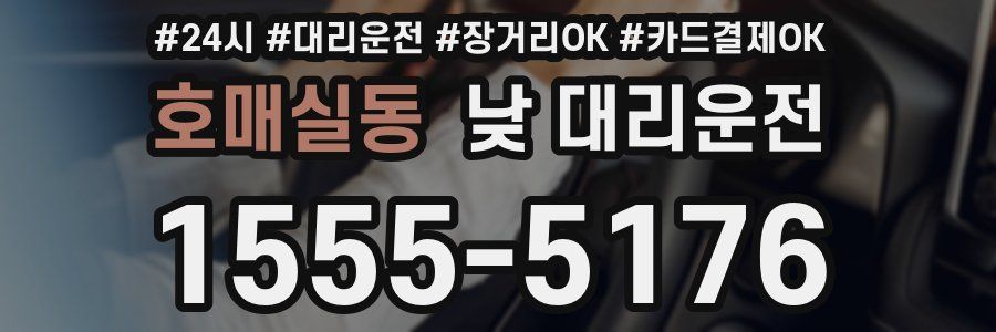 호매실동 낮 대리운전