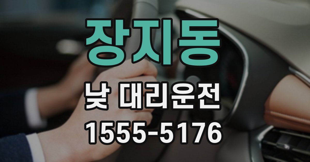 장지동 낮 대리운전