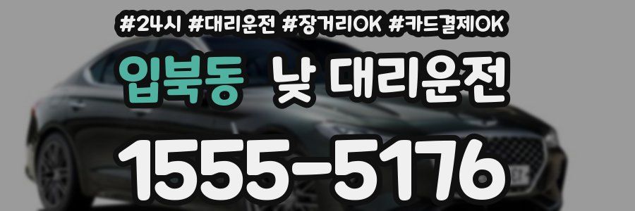 입북동 낮 대리운전