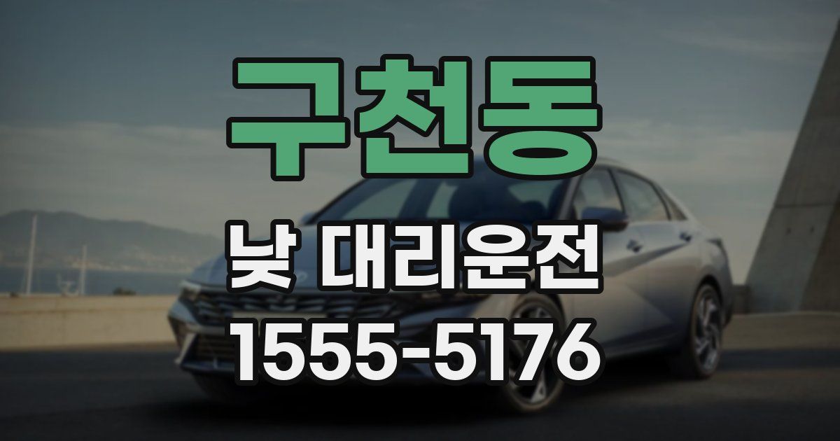 구천동 낮 대리운전