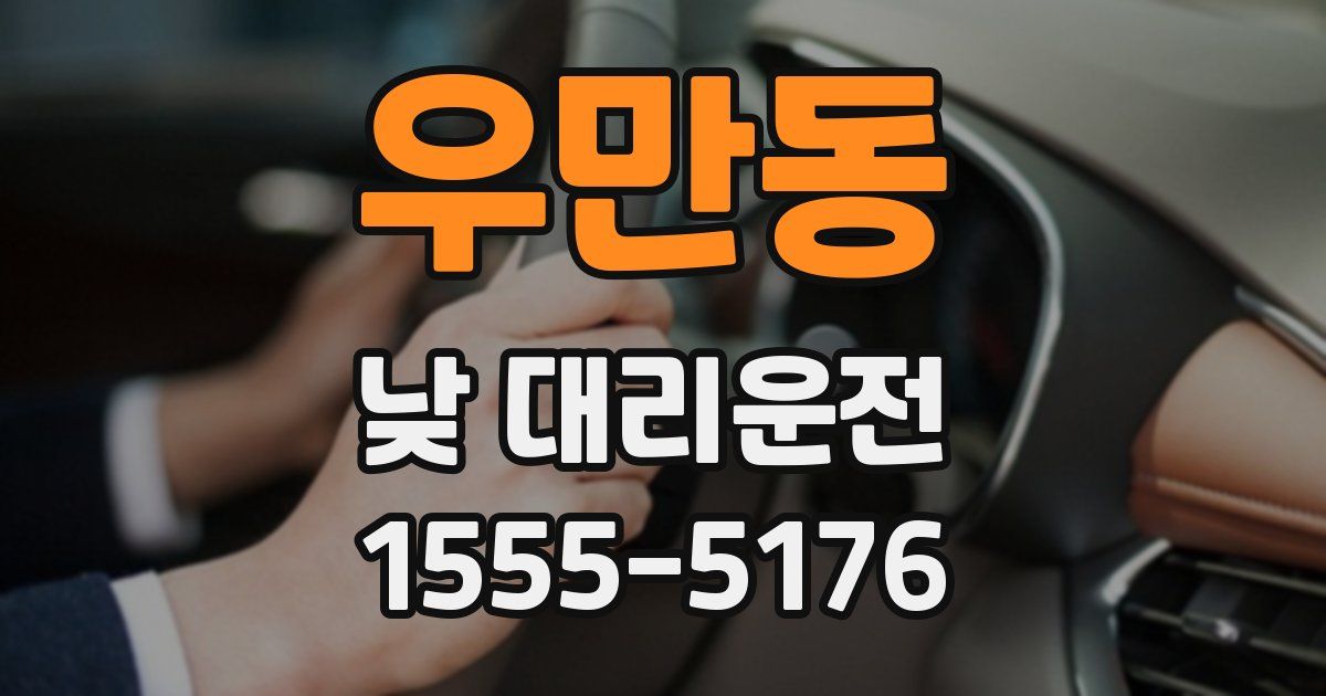 우만동 낮 대리운전