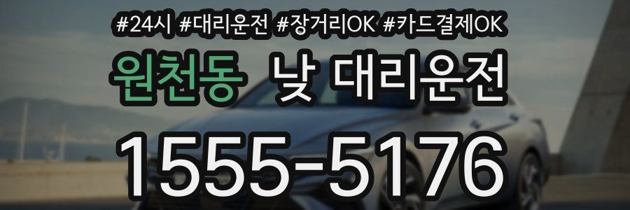 원천동 낮 대리운전