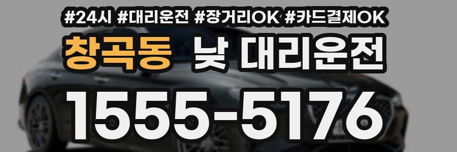 창곡동 낮 대리운전