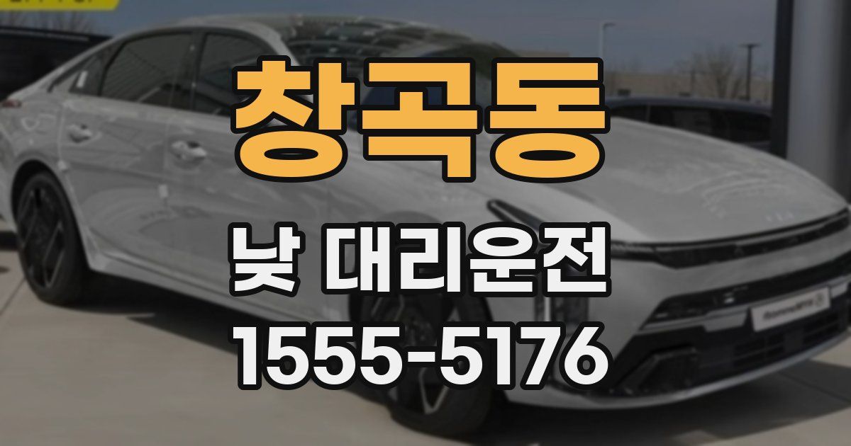 창곡동 낮 대리운전