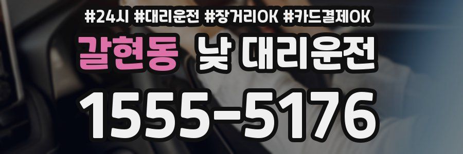 갈현동 낮 대리운전