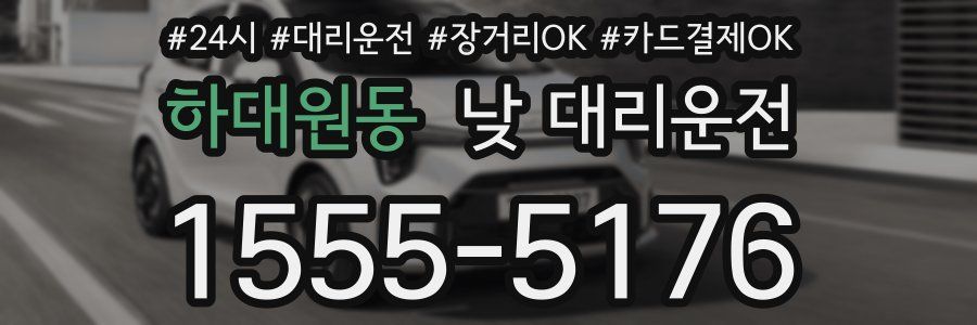 하대원동 낮 대리운전