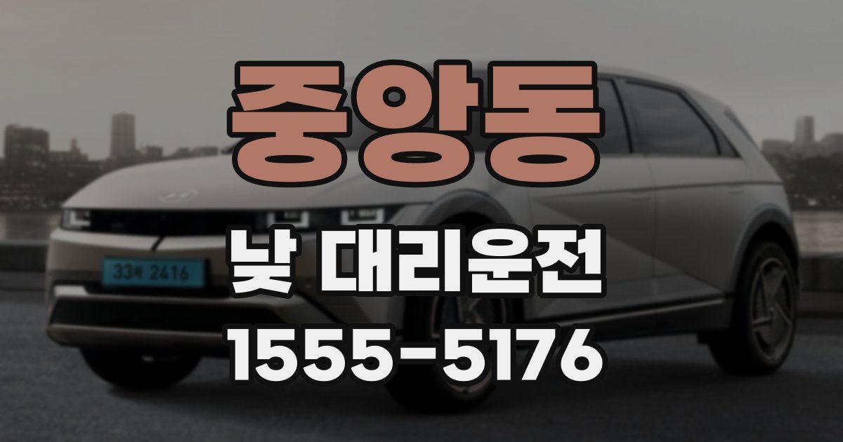 중앙동 낮 대리운전