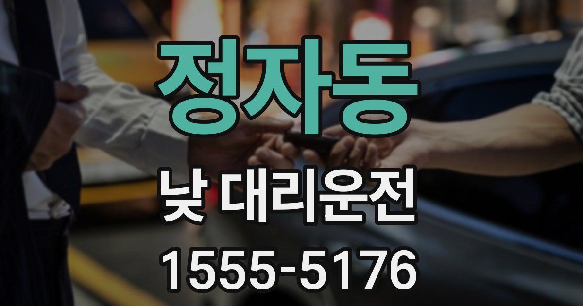 정자동 낮 대리운전