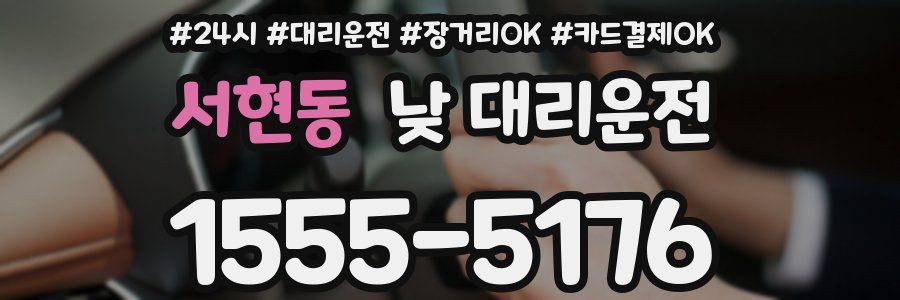 서현동 낮 대리운전