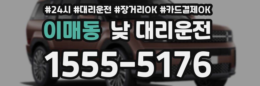 이매동 낮 대리운전