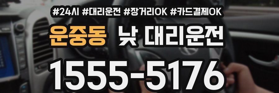 운중동 낮 대리운전