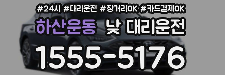 하산운동 낮 대리운전