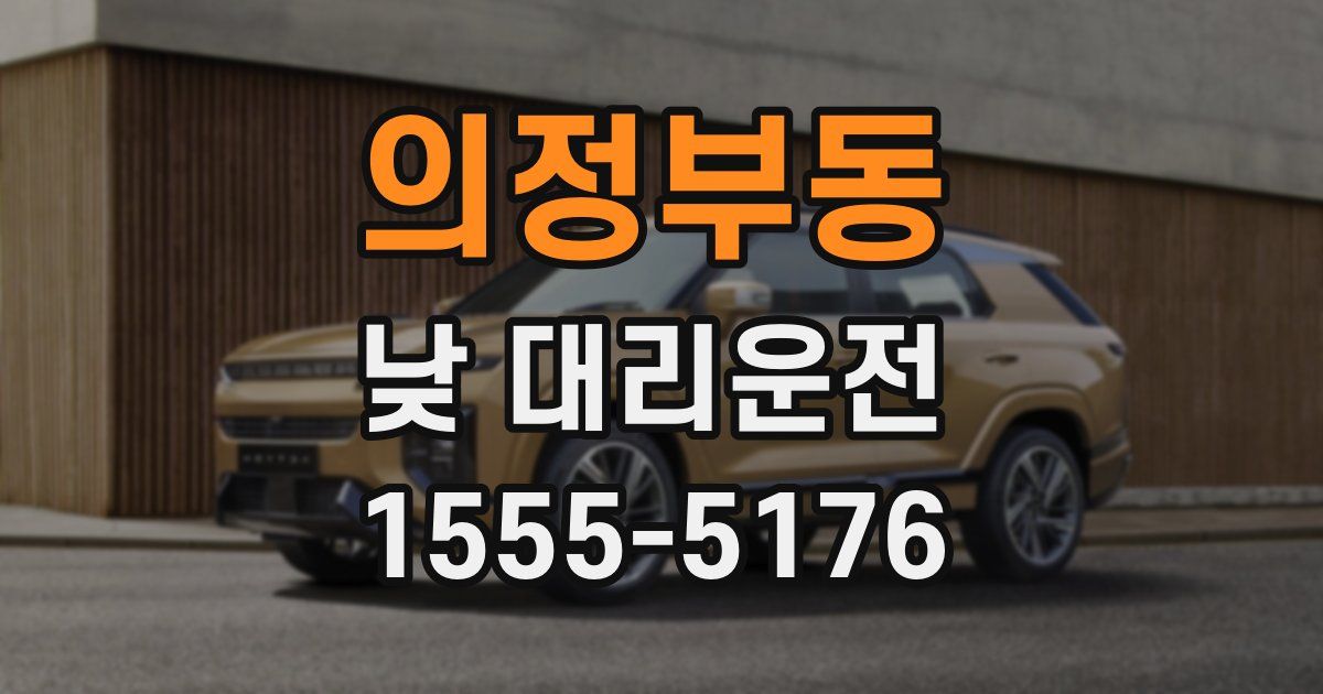 의정부동 낮 대리운전