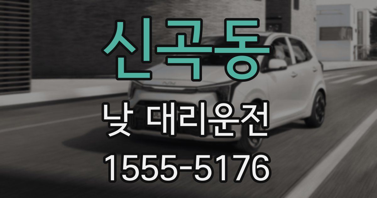 신곡동 낮 대리운전