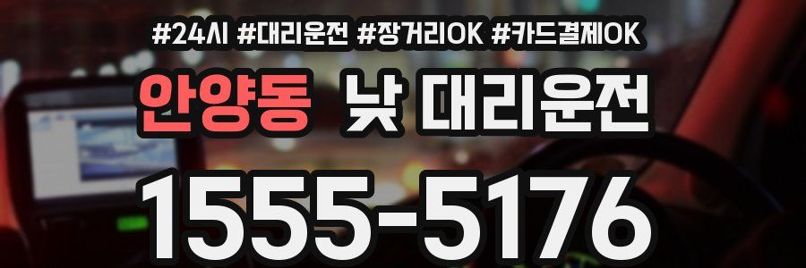 안양동 낮 대리운전