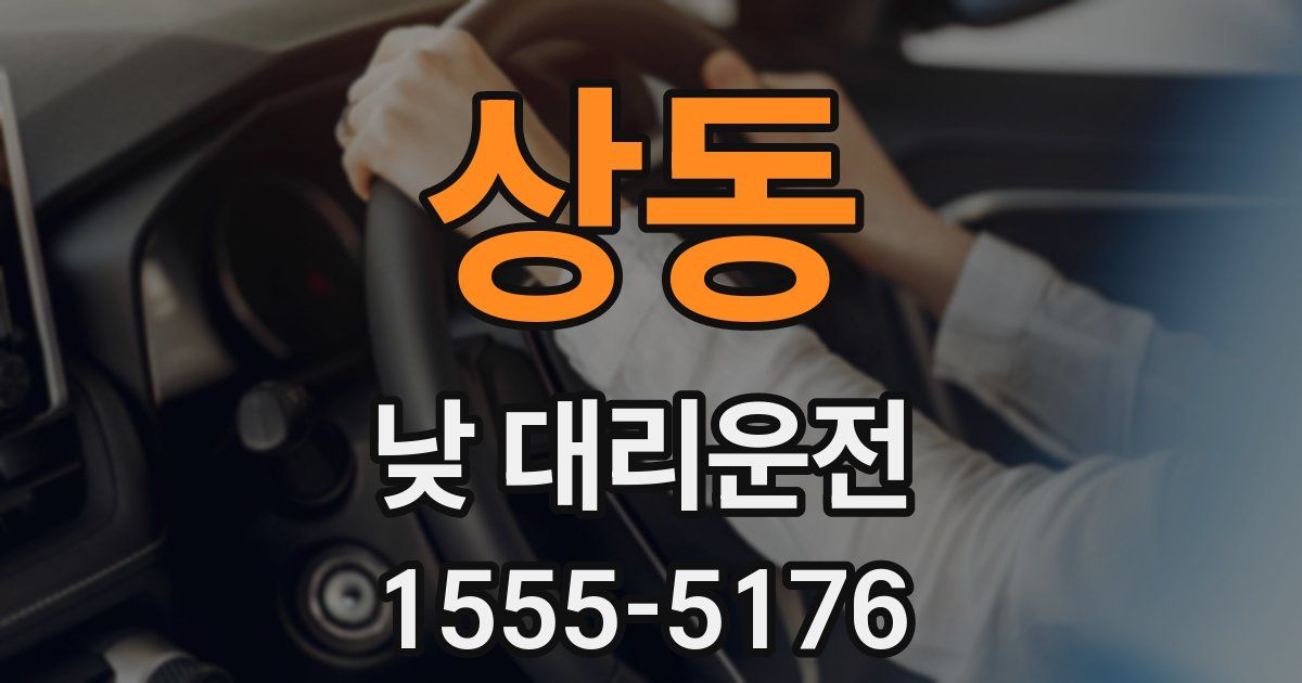 상동 낮 대리운전