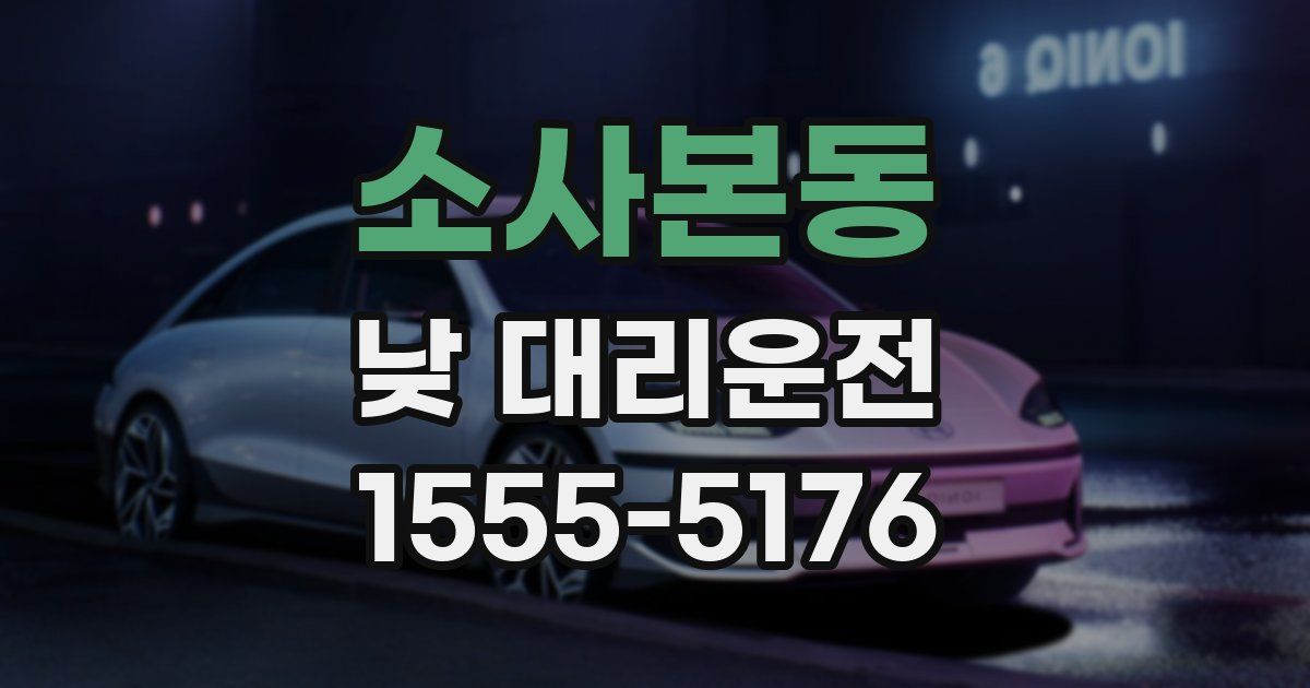 소사본동 낮 대리운전