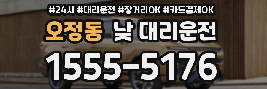 오정동 낮 대리운전