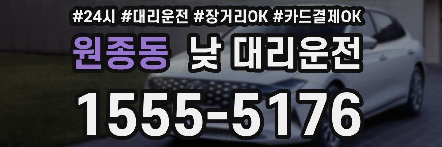 원종동 낮 대리운전