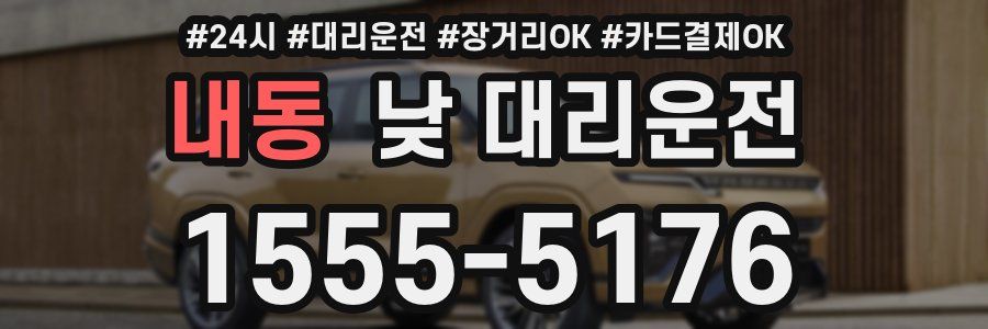 내동 낮 대리운전