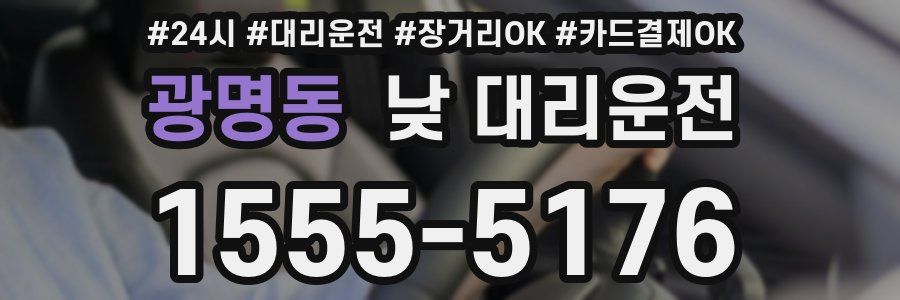 광명동 낮 대리운전