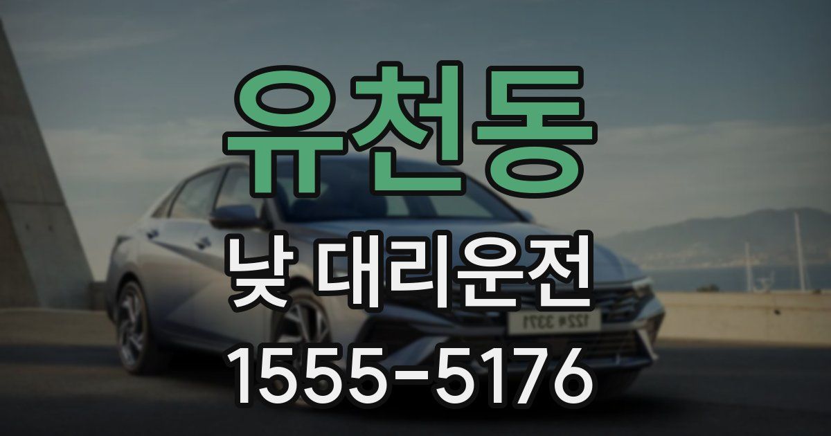 유천동 낮 대리운전