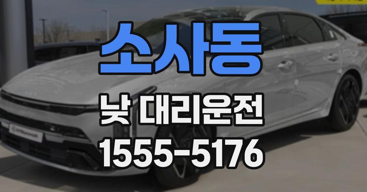 소사동 낮 대리운전