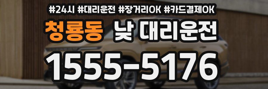 청룡동 낮 대리운전