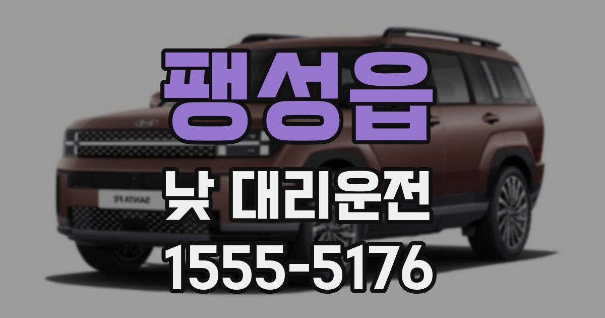 팽성읍 낮 대리운전