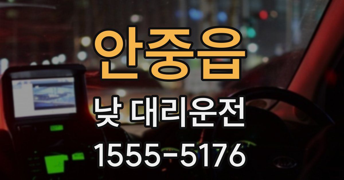 안중읍 낮 대리운전
