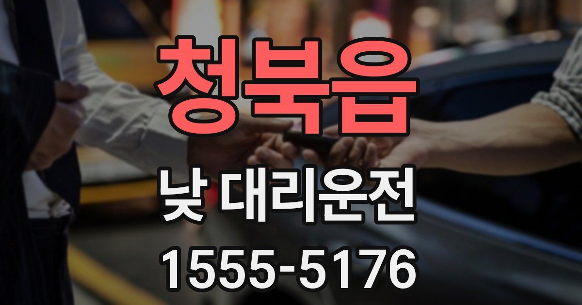 청북읍 낮 대리운전