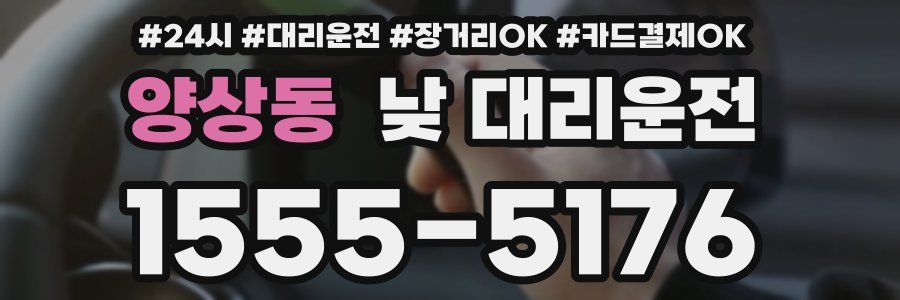 양상동 낮 대리운전